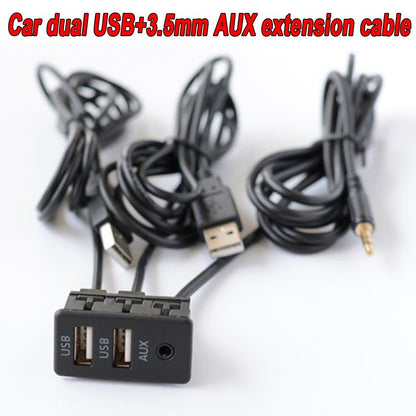 ya 5 8.7 Cord Extension Cord Accessories Car Truck Motorcycle Dual USB Charging
