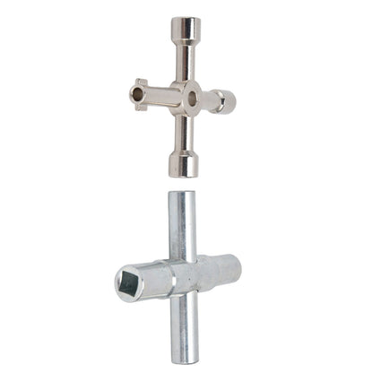 ya 14 2pcs Sillcock Key 4 Way Durable Small Compact Portable Convenient Practical