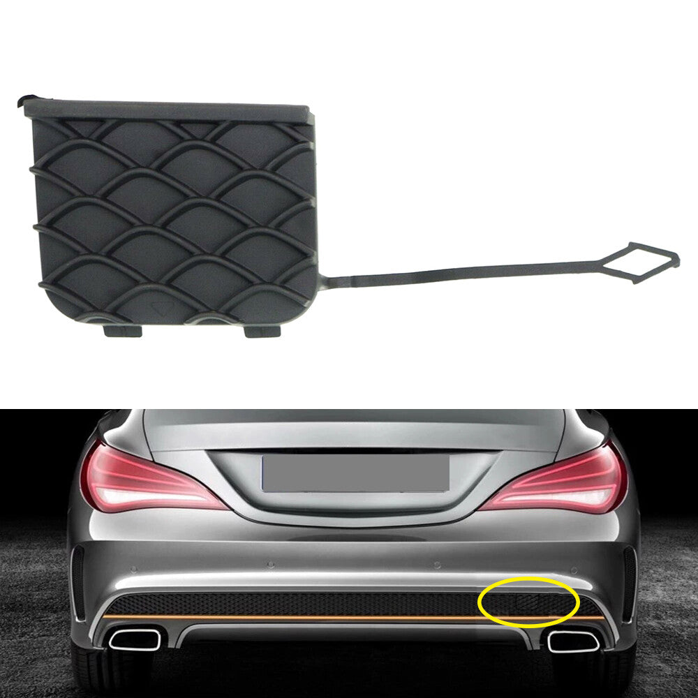 ya 27 6.18.2 For 14-16 for Benz CLA250 CLA45 AMG Black Rear Bumper Tow Hook Trailer Eye Cover New