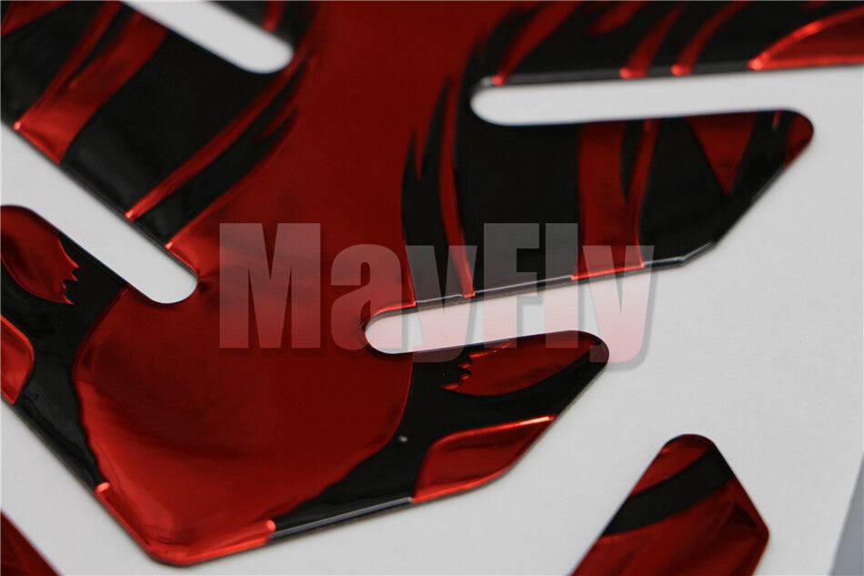 ya 2 7.16 Universal Fit Motorcycle Fuel Gel Gas Tank Pad Protector Fishbone Decal Sticker