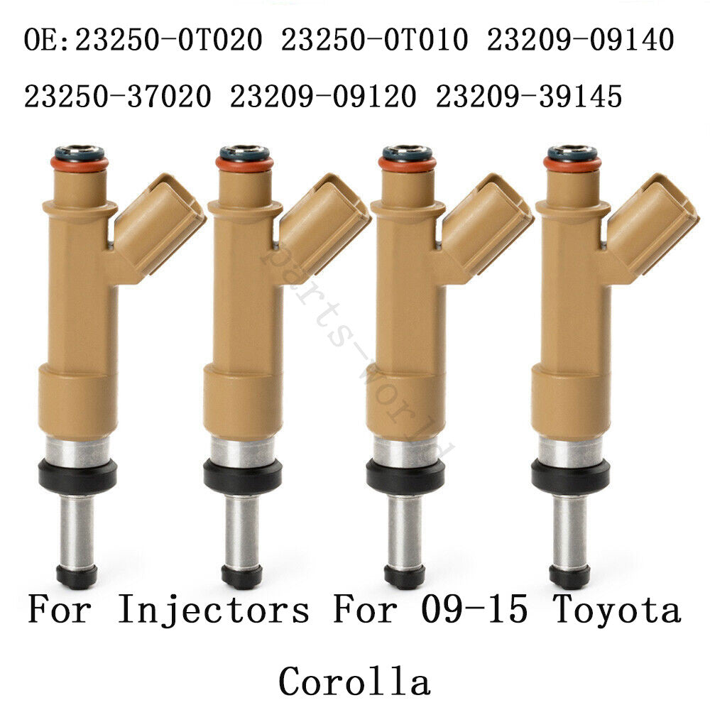 ya 1 7.2 4 fuel injectors for 09 - 15 for Toyota for COROLLA Matrix for Scion XD FJ1068 23250-0T020