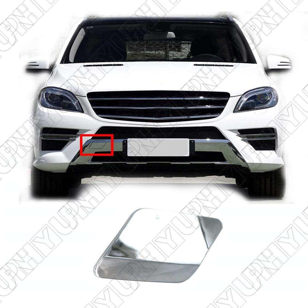 ya 27 6.18 Front Bumper Tow Hook Eye Cover Cap Chrome for Mercedes W166 ML350 ML550 2012-15