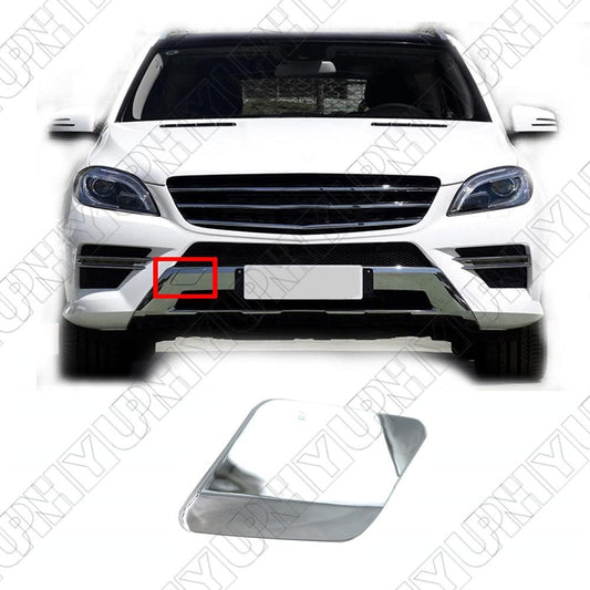 ya 27 6.18 Front Bumper Tow Hook Eye Cover Cap Chrome for Mercedes W166 ML350 ML550 2012-15