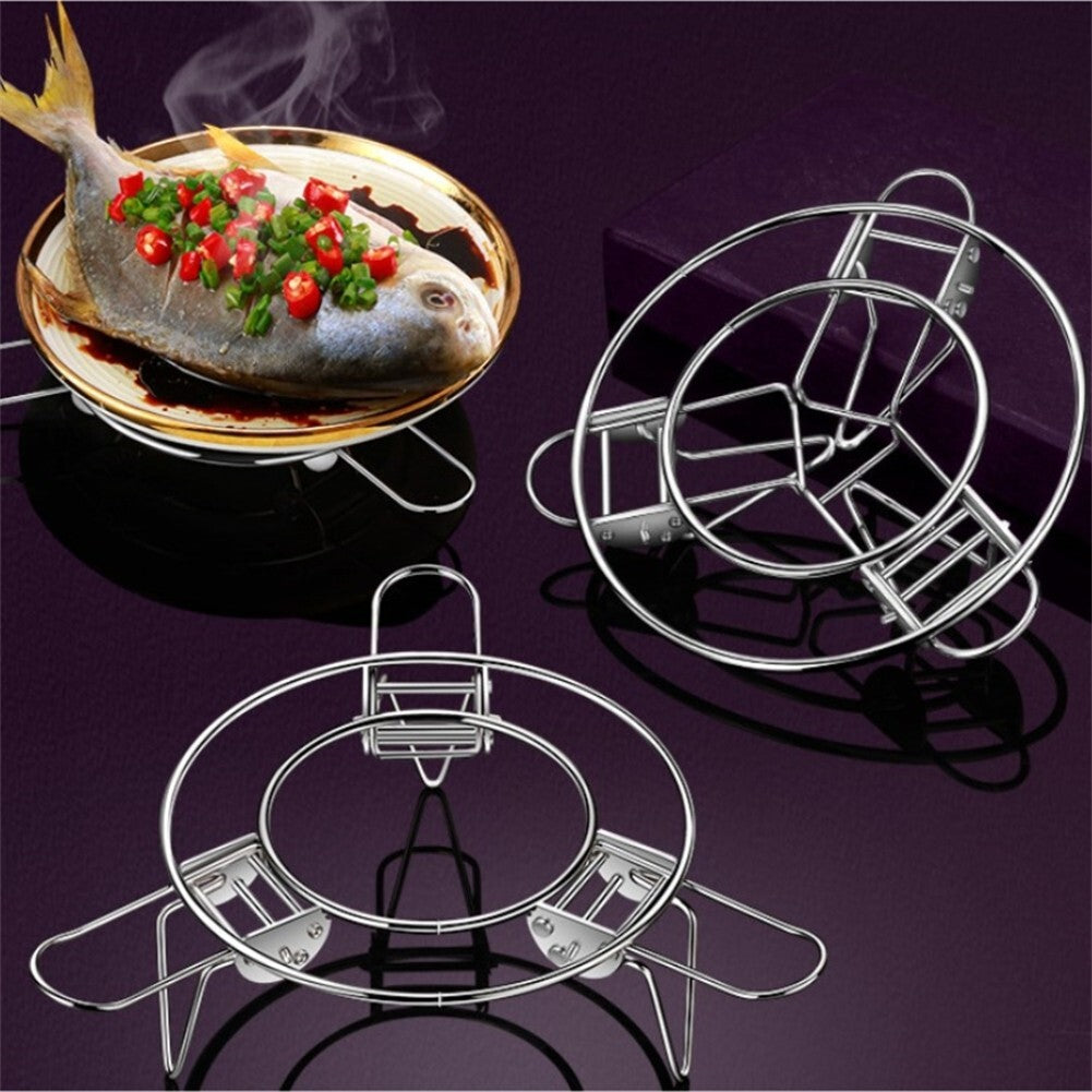 ya 26 16-24CM Adjustable Heavy Duty Stainless Steel Steamer Rack For Pot Pressure Pan