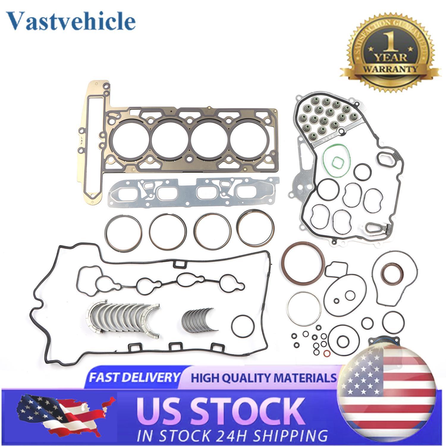 ya 9 6.5.3 for Buick for Chevrolet for Pontiac for Saturn 06-17 2.4L Full Gasket Set Bearings Rings