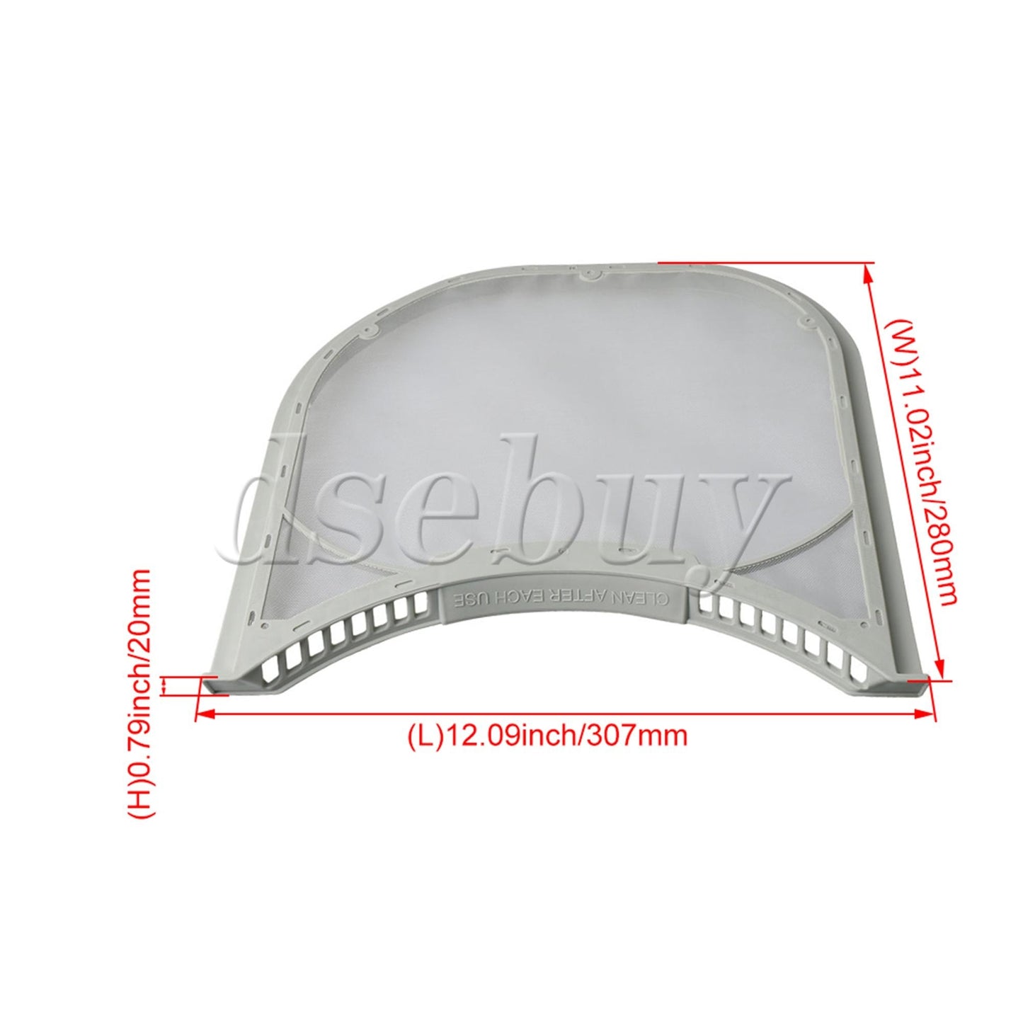 ya 26 Lint Filter Assembly 5231EL1003B Plastic Gray Replacement for 
