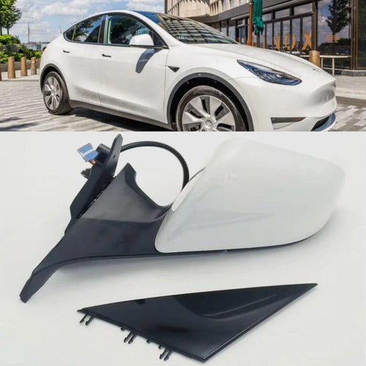 ya 10 10.28 1594111-00-C White Left Side Mirror With Anti-Glare for Model Y 2020-2023 n