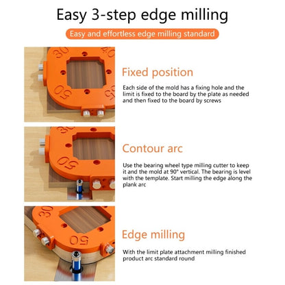 ya 17 Cutting iliary Tool Aluminum Round Corner Radius Routing Template