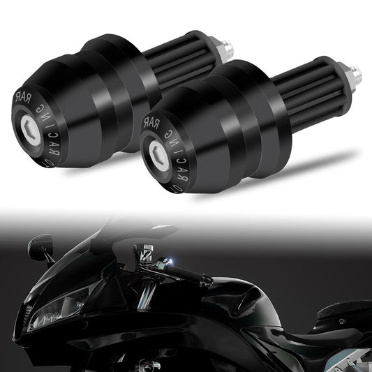 ya 3 6.25 2pcs 7/8 22mm Motorcycle Handlebar Grips Bar End Slider Cap Aluminum Universal