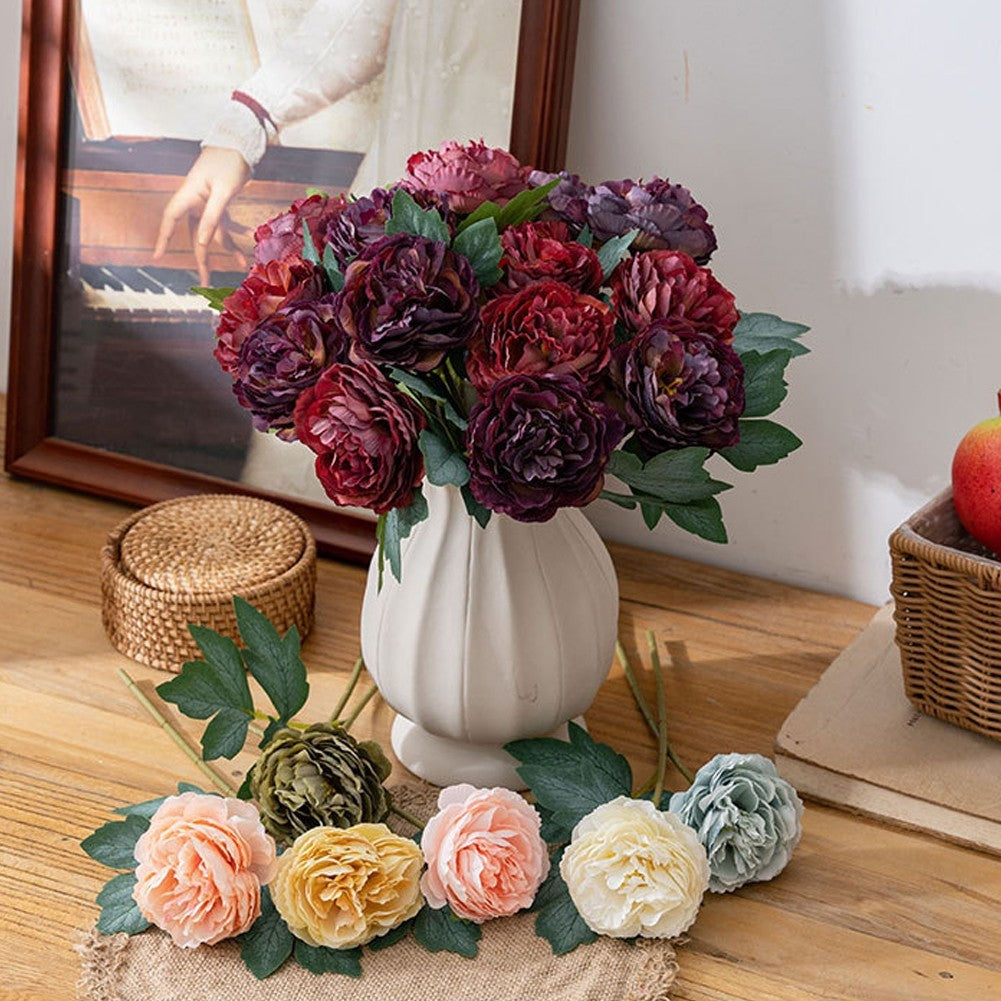 ya 15 10.20 Artificial Peony Bouquets Chic Peony Arrangements For Floral Arrangements
