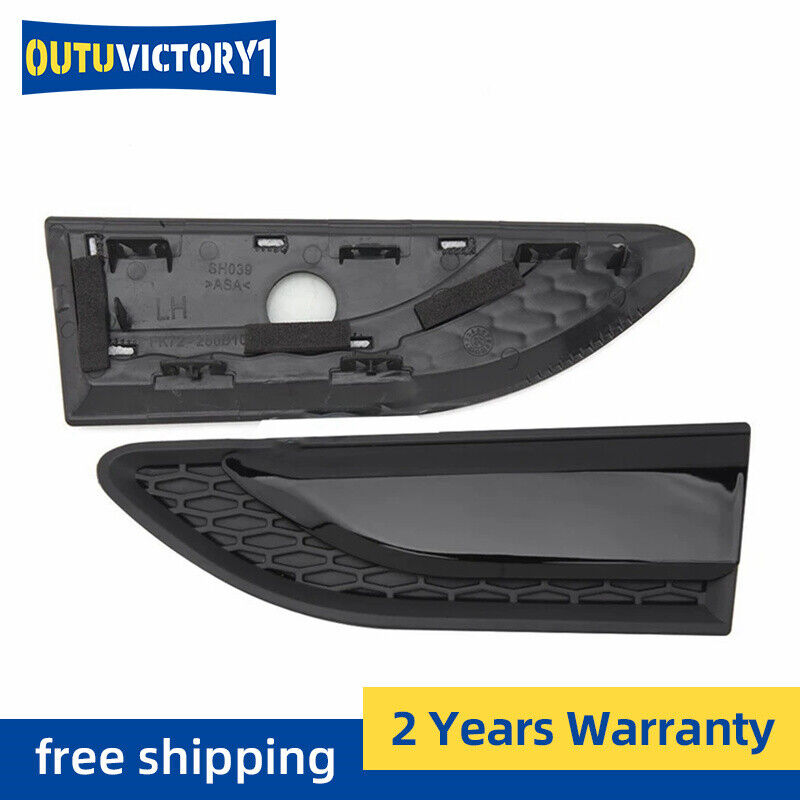 A pair of Fender ventilation grilles black Louver for Land Rover Discovery Sport 2015-21-