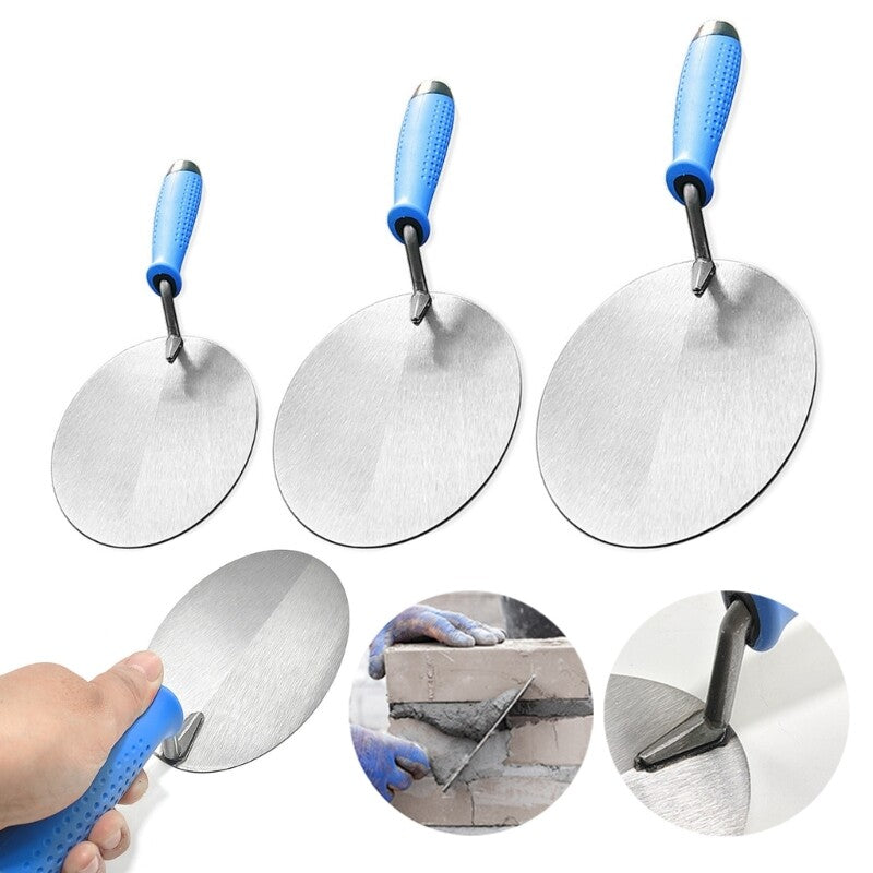 ya 26 3Piece Set of Stainless Steel Trowels for Efficient Brickwork and Smoothing Task