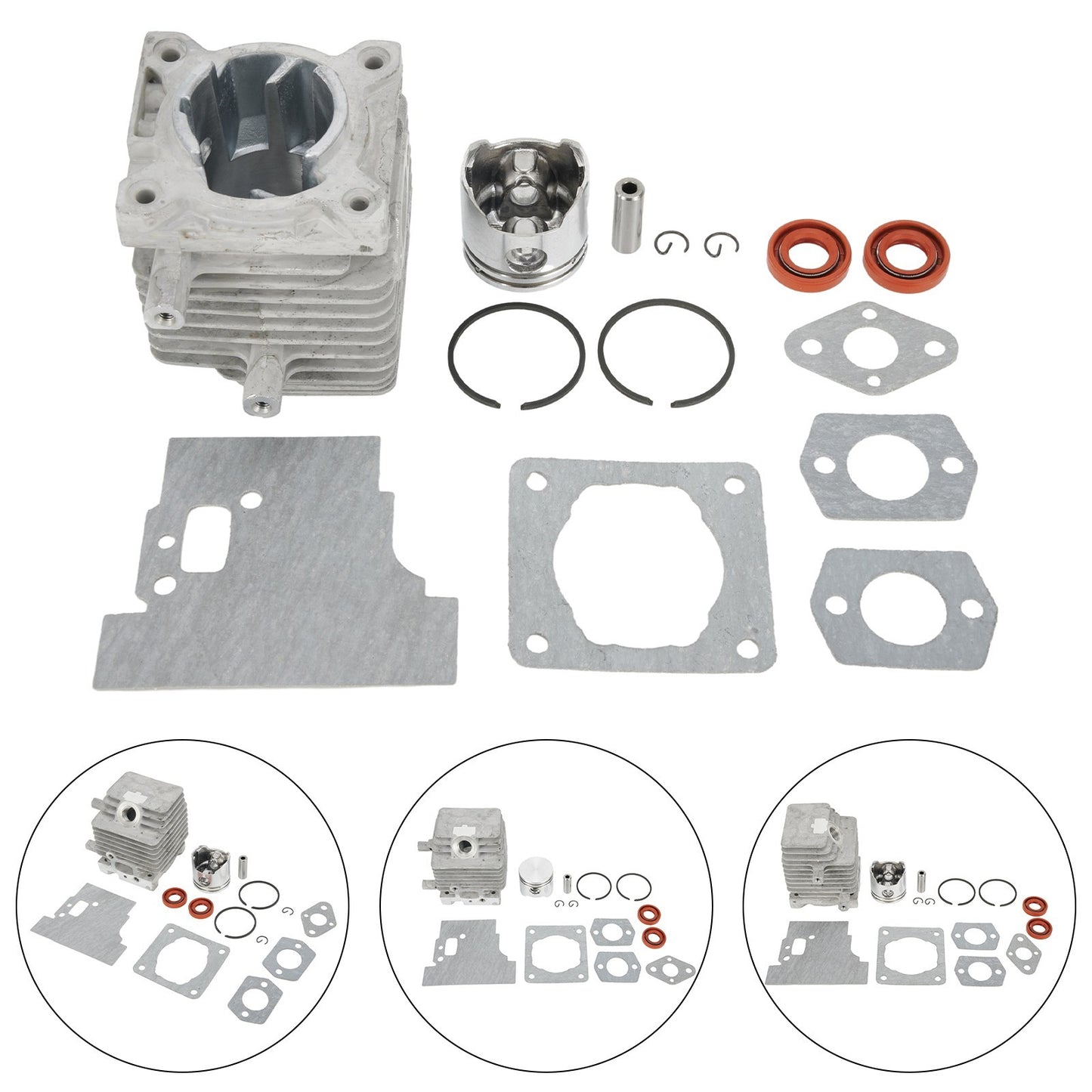 ya 17 Cylinder Piston Rings Kit For- FS85/FS85R/FS85T FS85RX Trimmer Engine Parts