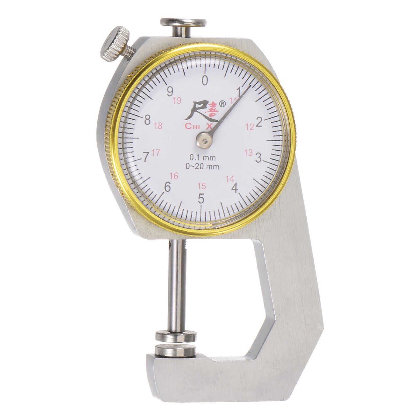 ya 2 6.29 Metal Dial Thickness Gauge 0-20mm | 0.01mm Mechanical Thickness Gauge Flat Head
