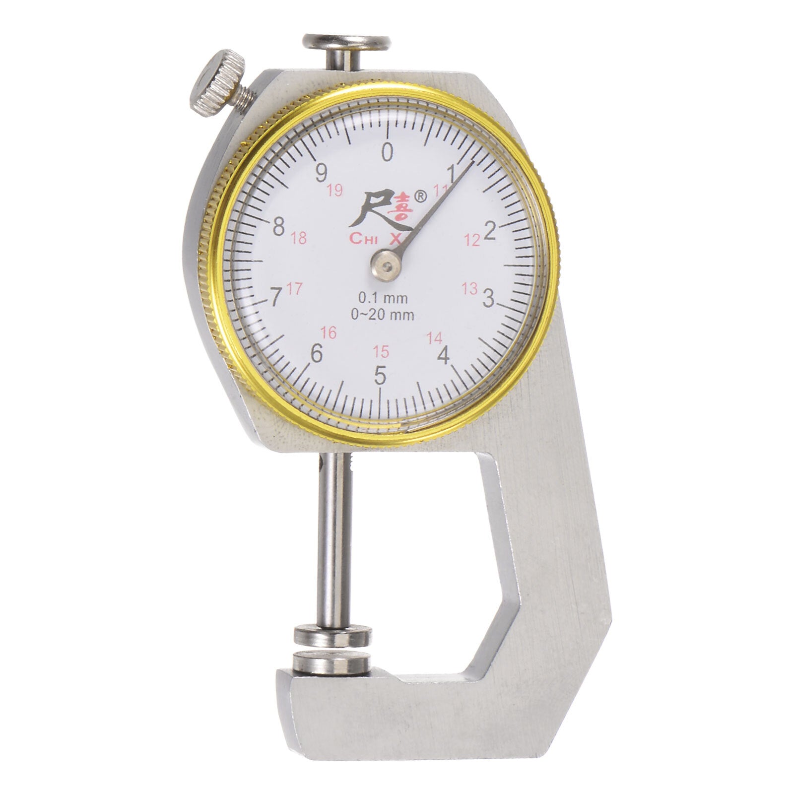 ya 2 6.29 Metal Dial Thickness Gauge 0-20mm | 0.01mm Mechanical Thickness Gauge Flat Head