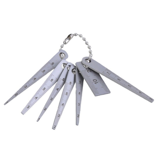 ya 14 7pcs Stainless Pocket Tapered Ruler Set Lightweight Gaps Gauge with Clear Scale