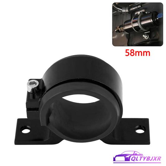 ya 27 7.2 58mm Aluminum Inline Fuel Pump or Filter Mounting Bracket Mount Clamp Black