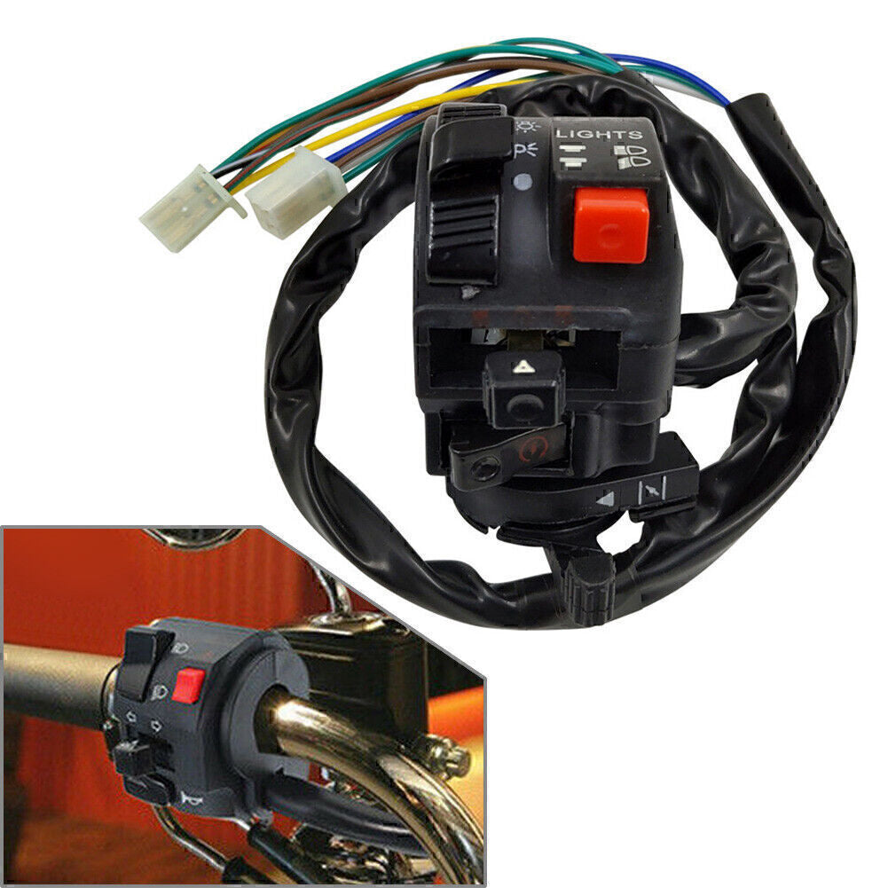 ya 1 7.4 7/8 22mm Handlebar High/Low Beam On/Off Start Kill Headlight Throttle Switches