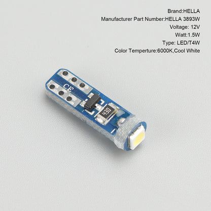 ya 1 8.12 baidi 10X For LED Retrofit 2721W Wedge T5 12V 1W W2X4.6D 6000K