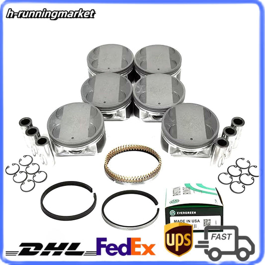 ya 3 6.25.2 6x Engine Piston Set For 04-06 for Nissan for Altima Maxima Quest 3.5 VQ35DE A2010-7Y001