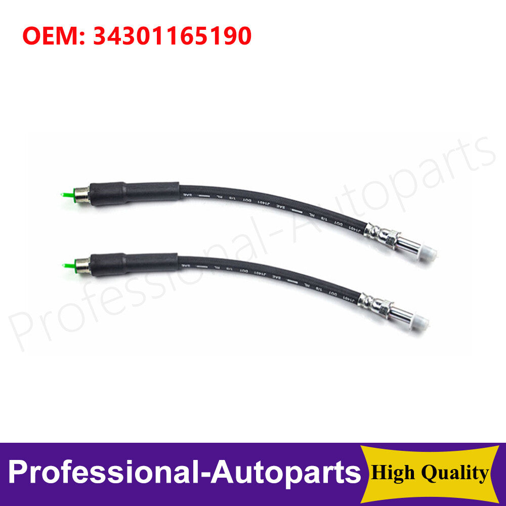ya 10 5.28.3 2PCS Rear Brake Hose 34301165190 for BMW 5 Series E39 Brake Hydraulic Hose