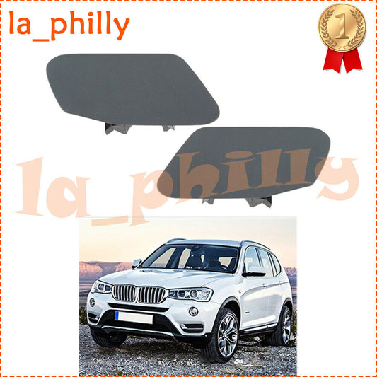 ya 27 6.18.2 Pair Left + Right Headlight Washer Nozzle Cover for BMW X3 F25 14-16 51117338568