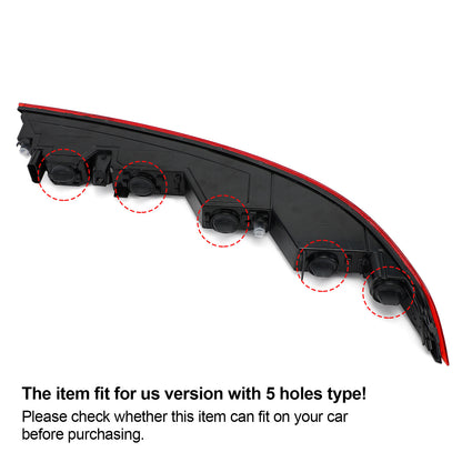 ya 1 8.12 baidi Left Rear Bumper Lower Tail Light Brake Stop Lamp for Audi Q5 US Version