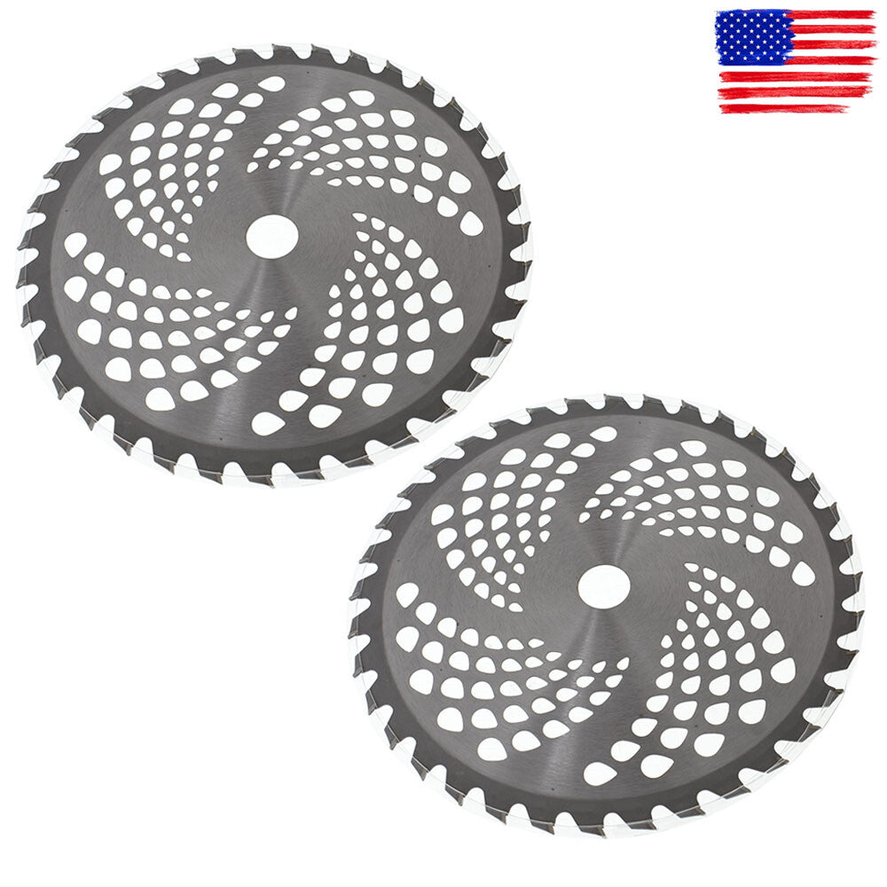ya 28 2 Pcs 10 X 40t Carbide Tip Brush Blades For Cutter Trimmer Weed