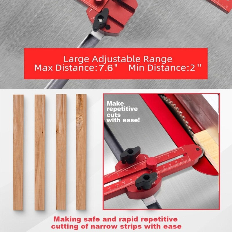 ya 17 Lengthen Thin Rips Tablesaw Jig Table Sawing Routers Cutting Board Fixed