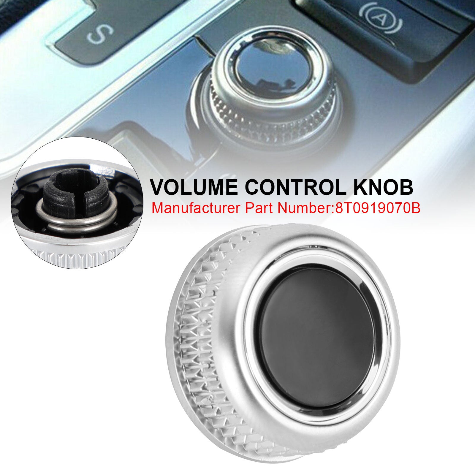ya 1 8.5.1 MMI Volume Adjust Control Knob 8T0919070B for Audi A4 B8 A5 S5 RS5 Q5 D1