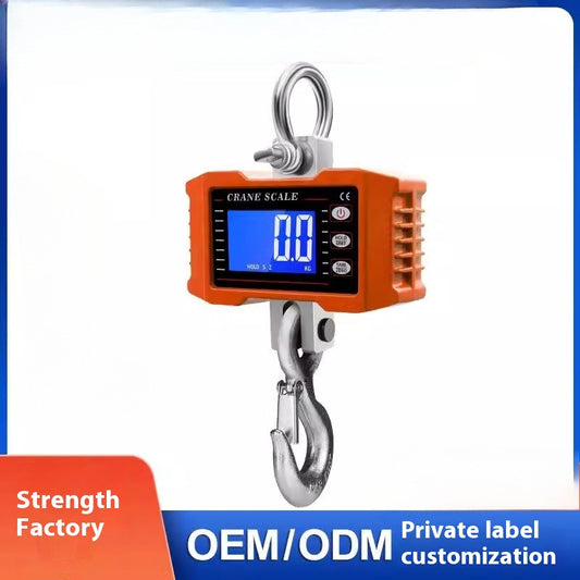Digital Crane Scales Portable Heavy Duty Crane Scales LCD Backlit Hook Scales