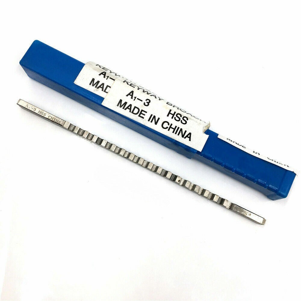 Type A 3mm Push-Type HSS Keyway Broach Cutter Metric Size CNC Machine Tool