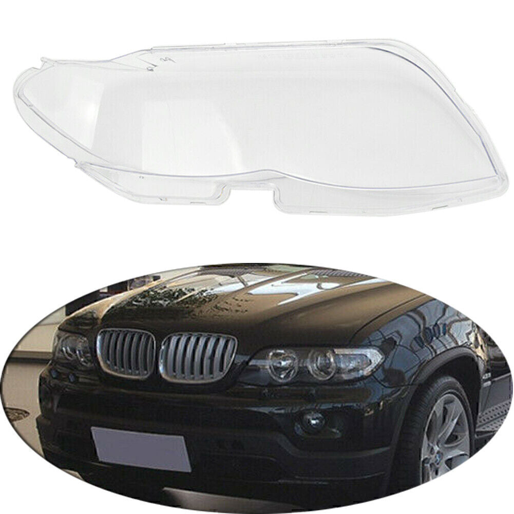 ya 4 6.22 Car Left Side Front Headlight Lens Cover For 2004-2006 2005 for BMW X5 E53 530i 544i