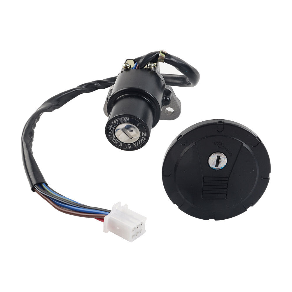ya 4 6.22 Ignition Switch Fuel Gas Cap Lock Set Fit for Kawasaki KLR650 1987-2018