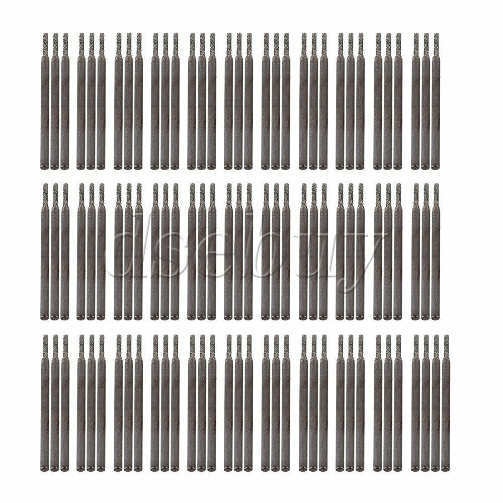 ya 25 100pcs 1.5mm Dia Silver Jewelry Gems Diamond Drill Bits Hole Tools