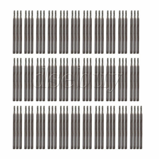 ya 25 100pcs 1.5mm Dia Silver Jewelry Gems Diamond Drill Bits Hole Tools
