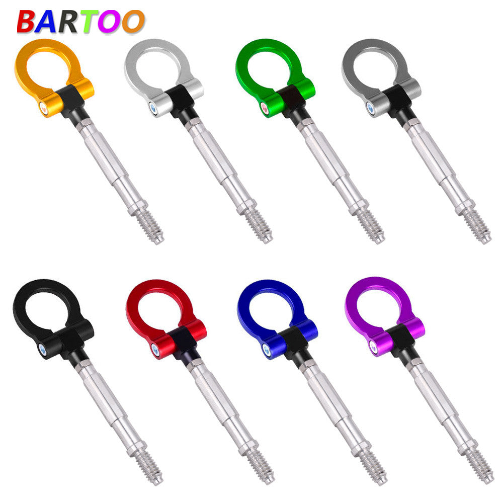ya 2 6.26.2 for Ford Aluminum Sports Track Racing Style Tow Hook Ring Black