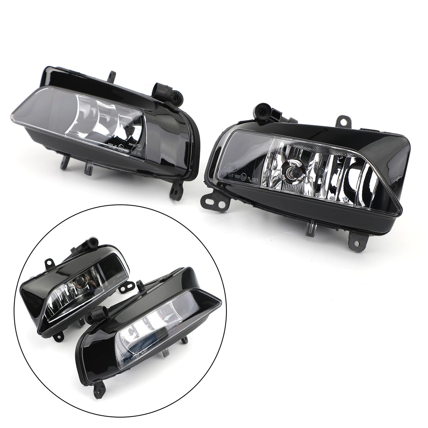 ya 1 8.5.2 Pair Front Light Halogen Fog Lamp Fit for AUDI S5 2013 2014 2015 2016 A5-S Line U1