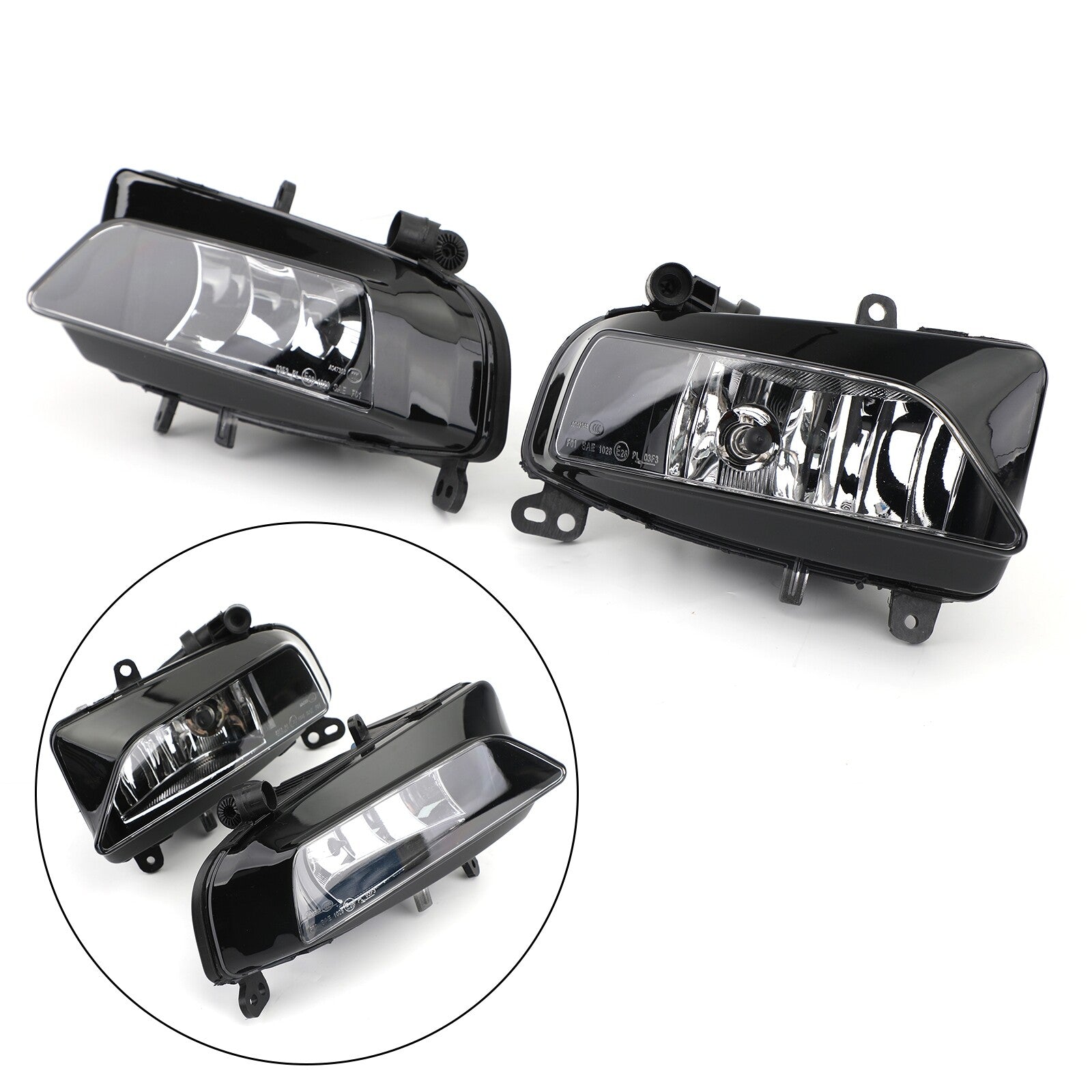 ya 1 8.5.2 Pair Front Light Halogen Fog Lamp Fit for AUDI S5 2013 2014 2015 2016 A5-S Line U1