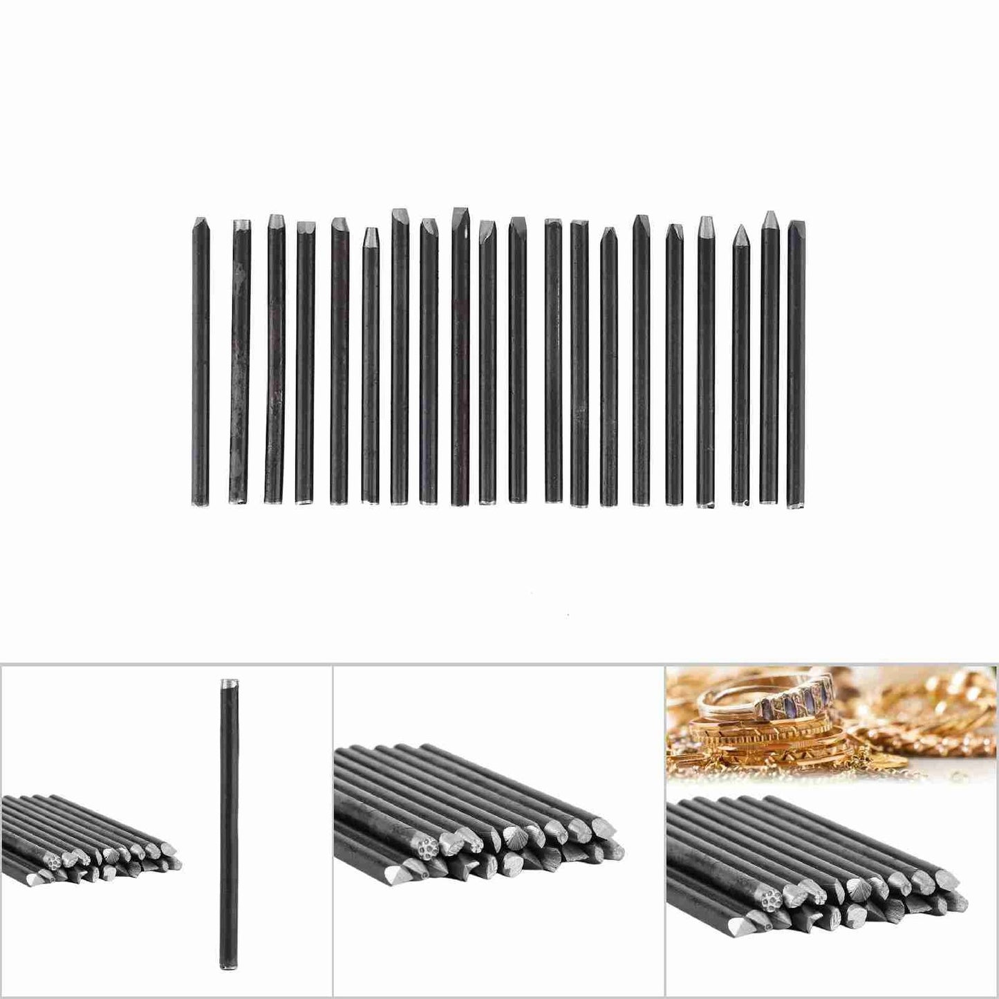 ya 14 (20pcs)Anvil Chisel Equipment Kit For Jewelry Processing Making Carving Tools