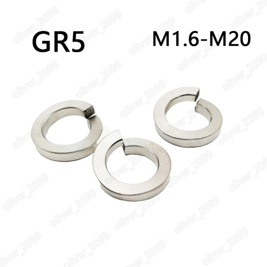 Titanium GR5 Helical Spring Lock Washers M1.6 M2 M3 M4 M5 M6 M8 M10 M12 M14-M20