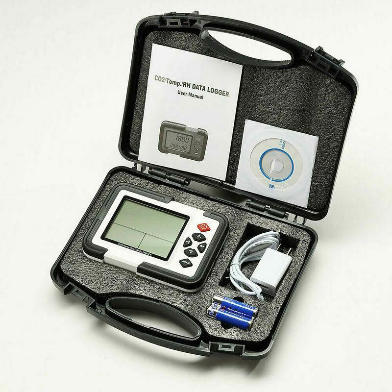 HT-2000 Digital CO2 Monitor Gas Analyzer Detector CO2 Analyzers + T&H Test