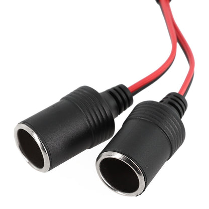ya 5 8.7 Heavy duty 12V 24V Male to 2 Female Y Splitter Adapter for Car Sockets