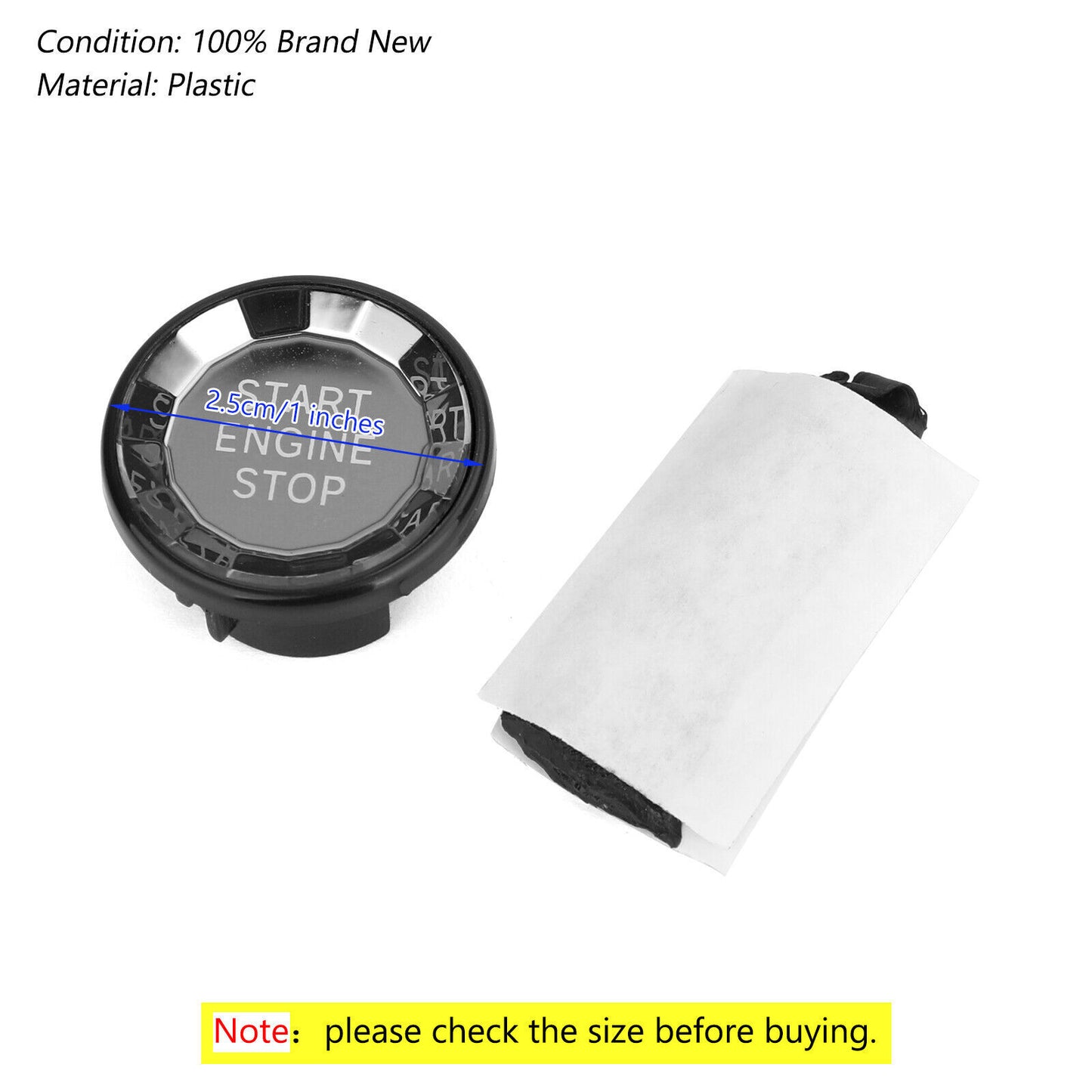 ya 1 8.5.3 Engine Start Stop Push Button Knob Switch Decor Cover for Jaguar XF XE F-Pace TE