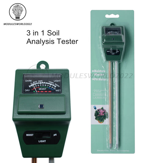 ya 26 3 in 1 Soil Tester Water PH Moisture Light Test Meter For Garden Plant Flower