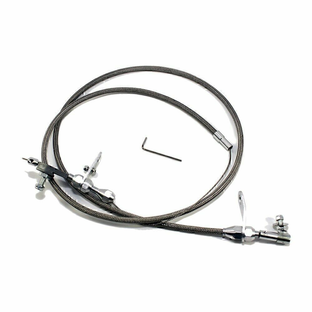 ya 5 8.7 727 Stainless Braided Kickdown Cable Detent Transmission Fits For Chrysle*