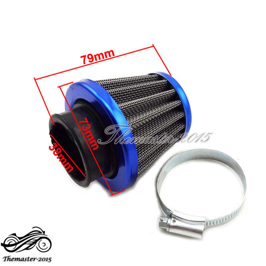 ya 8 5.26 Blue 38mm Air Filter Performance For Chinese GY6 50cc QMB139 Moped Scooter
