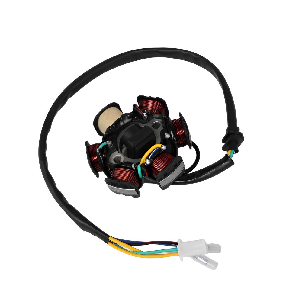ya 5 8.7 6Poles 5 Wires Half-Wave Ignition Magneto Stator for GY6 50/125cc ATV Quad Bike
