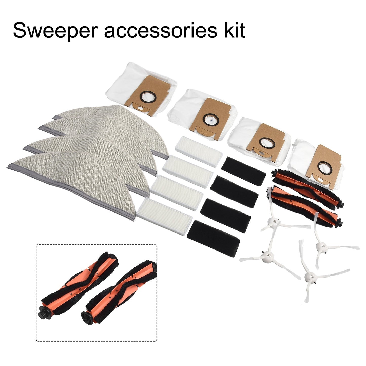 ya 25 Reliable Dust Bags and Filters for Lydsto R1 R1A R1 Pro S1 Robot Vacuum Cleaner
