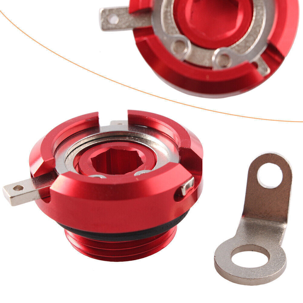 ya 2 7.15 CNC Motorcycle Oil Filler Cap Set for Aprilia for Suzuki Moto Cagiva Red